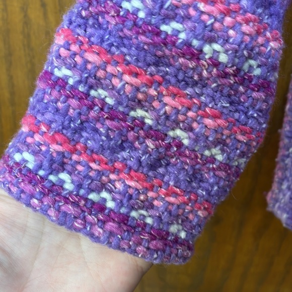 ECUADORIAN CLOTHING COMPANY UEC Girls Size 8 Handmade Pink Purple Zipper Jacket - Picture 7 of 10